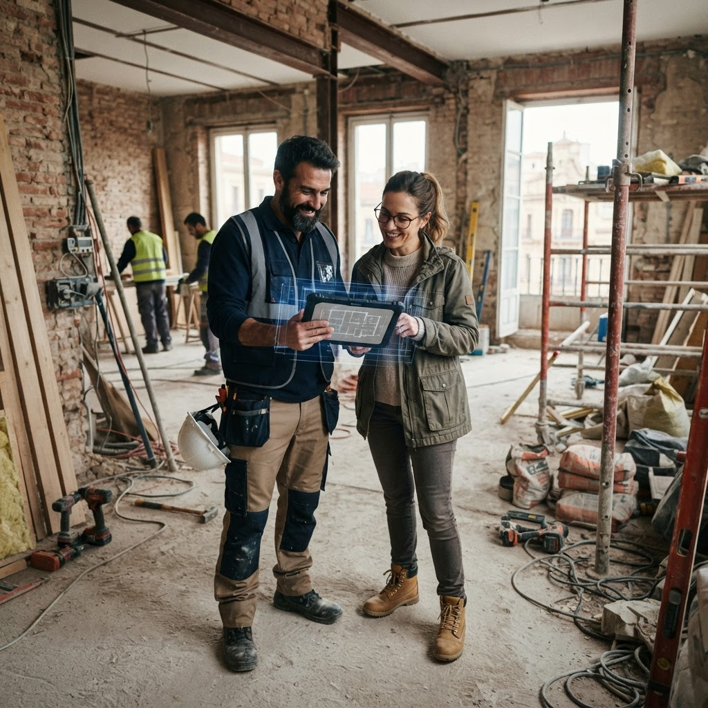 Construcción y reformas: ejemplo de automatización e inteligencia artificial